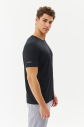 Erkek Siyah Büyük Beden Spor Tişört | 1754 - 4