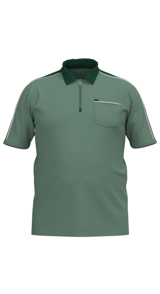 Erkek Yeşil Büyük Beden Polo Yaka Tişört | 4192 