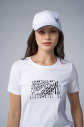 Kadın Beyaz Baskılı Tişört | 4071 - 5