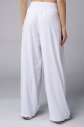 Kadın Beyaz İpeksi Kumaşlı Palazzo Baggy Bol Pantolon | 4034 - 4