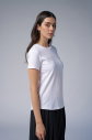 Kadın Beyaz Geometrik Droplu Tişört | 4176 - 8