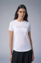 Kadın Beyaz Geometrik Droplu Tişört | 4176 - 2
