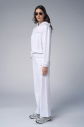 Kadın Beyaz Taş Baskılı Sweatshırt Pantolon Takım | 4043 - 10