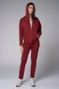 Kadın Bordo Kapüşonlu 3'lü Eşofman Takımı | 4006 - 5
