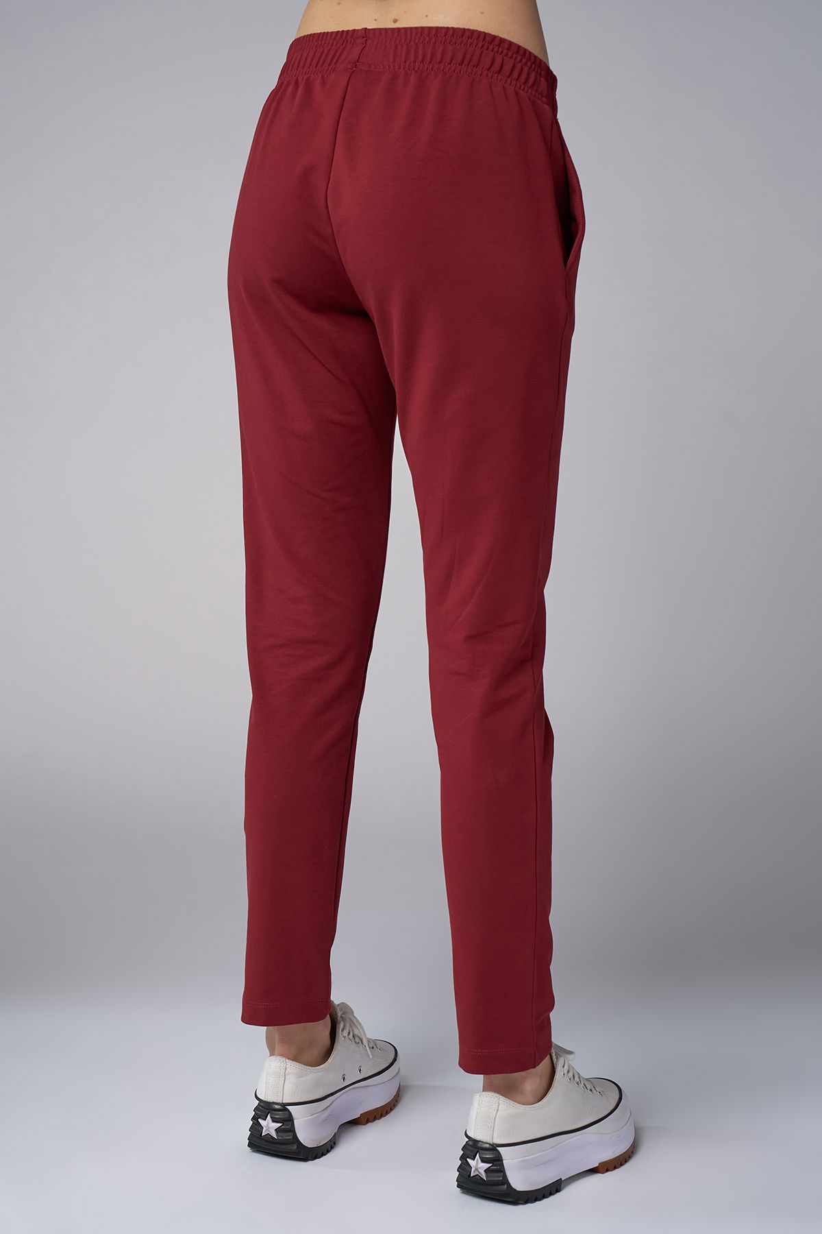 Kadın Bordo Kapüşonlu 3'lü Eşofman Takımı | 4006 - BİLCEE (1)