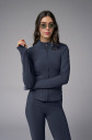  Kadın Carbon Slim Fit Sporcu Ceketi 4187 - 2