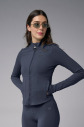  Kadın Carbon Slim Fit Sporcu Ceketi 4187 - 3