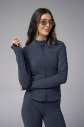  Kadın Carbon Slim Fit Sporcu Ceketi 4187 - 1