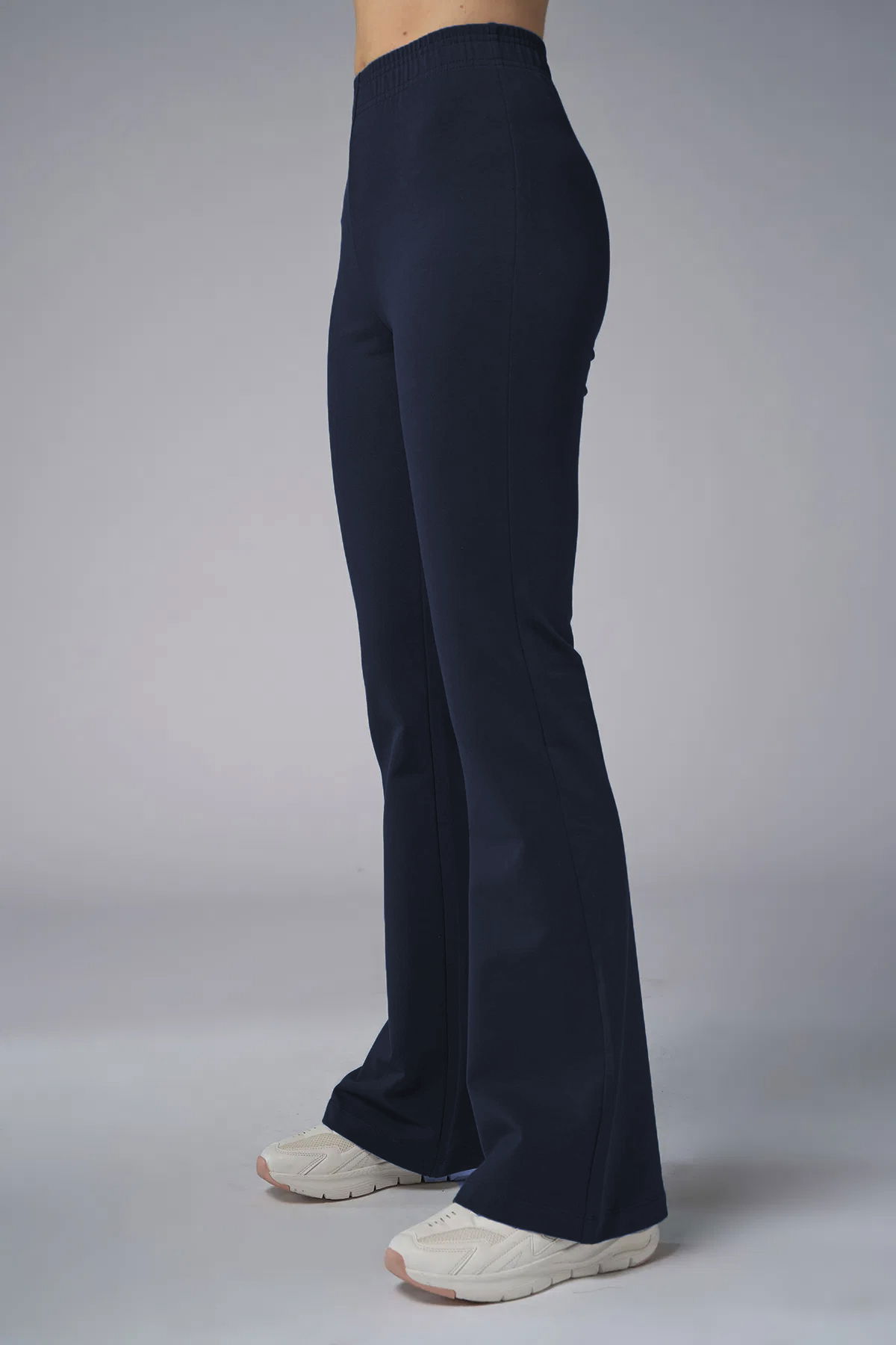 Kadın Carbon Yüksek Bel Flare Pamuklu Pantolon | 9911 - BİLCEE (1)