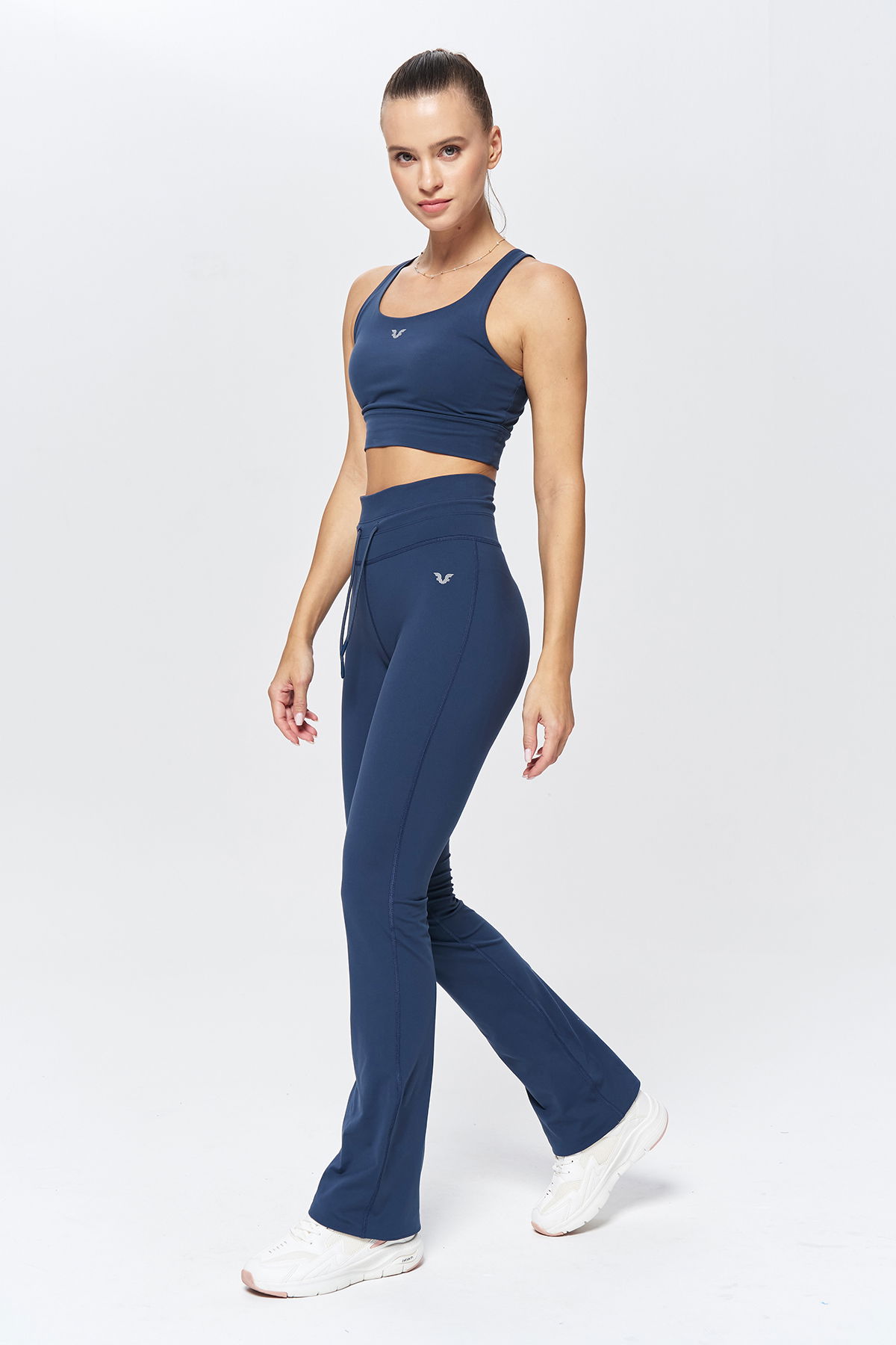 Kadın Carbon Yüksek Bel Flare Yumuşak Dokulu Tayt Pantolon | 9909 - BİLCEE