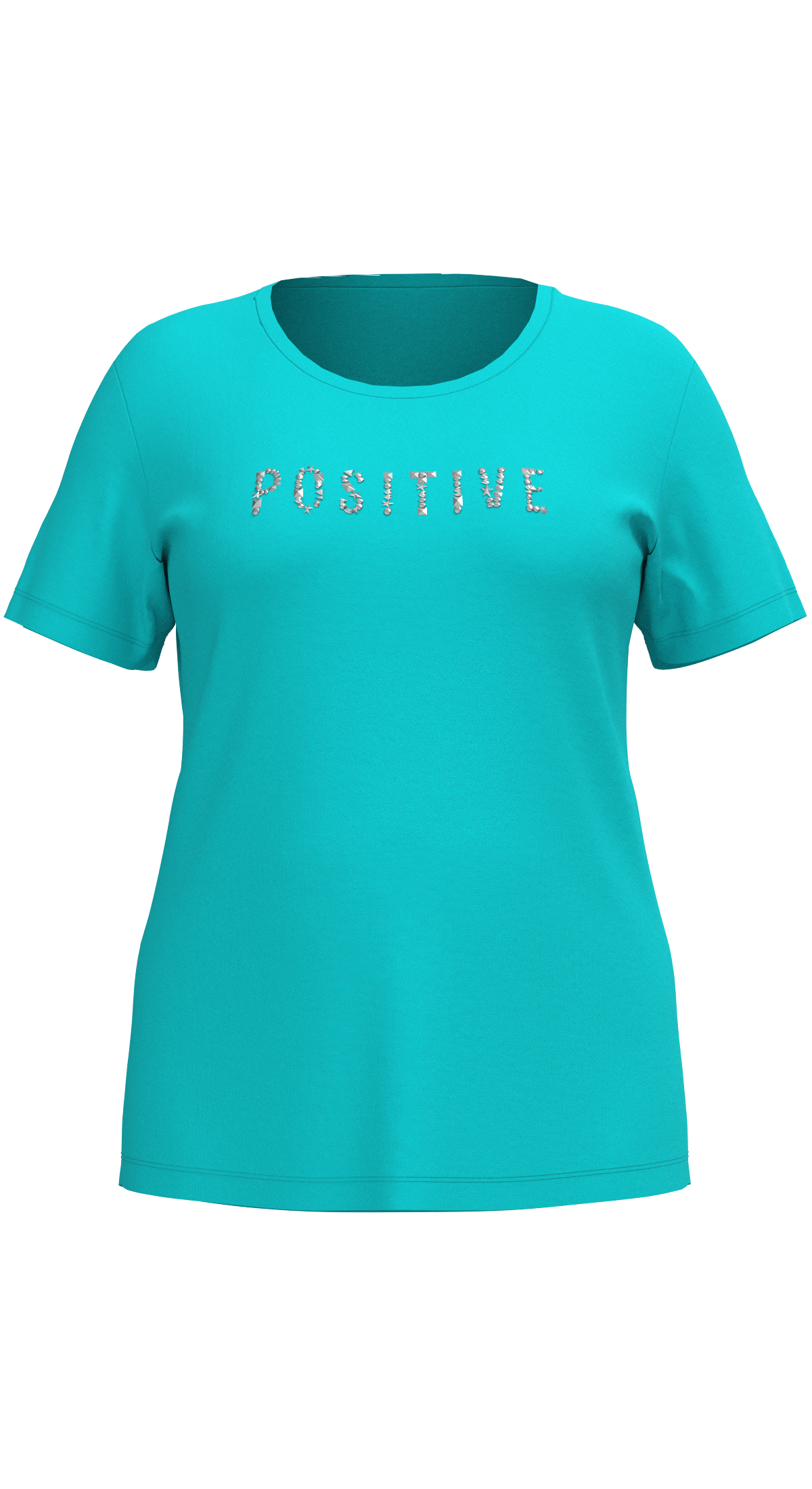 Kadın Fresh Büyük Beden Kadın Baskılı Tişört | 4068 - BİLCEE