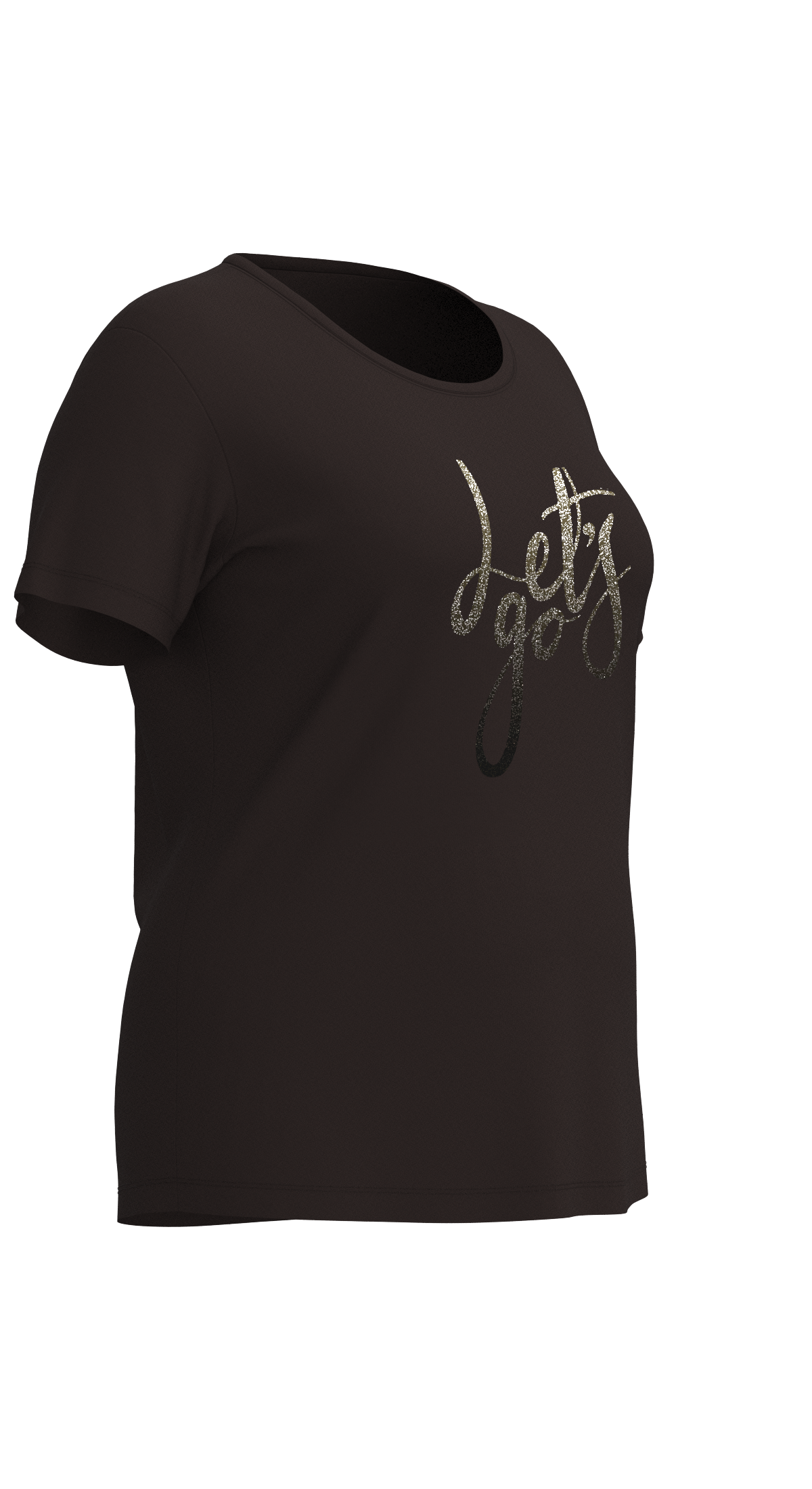 Kadın Kahverengi Büyük Beden Sim Baskılı Tişört | 4177 - BİLCEE (1)