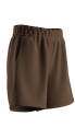 Kadın Kahverengi İnce Hafif İnce Kumaşlı Şort | 4169 - 6