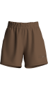Kadın Kahverengi İnce Hafif İnce Kumaşlı Şort | 4169 - 7