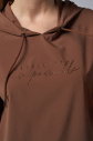 Kadın Kahverengi İnce Hafif İnce Kumaşlı Sweatshirt | 4168 - 5