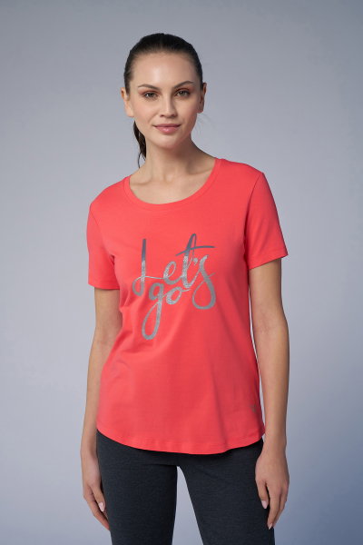 Kadın Kamelya Sim Baskılı Tişört | 4178 