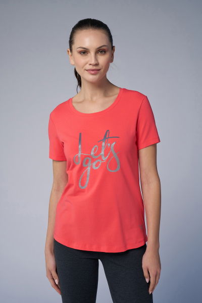 Kadın Kamelya Sim Baskılı Tişört | 4178 