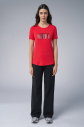 Kadın Kırmızı Baskılı Tişört | 4071 - 6