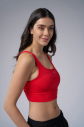 Kadın Kırmızı Hafif Destekli Sporcu Sütyen Bra | 9777 - 6