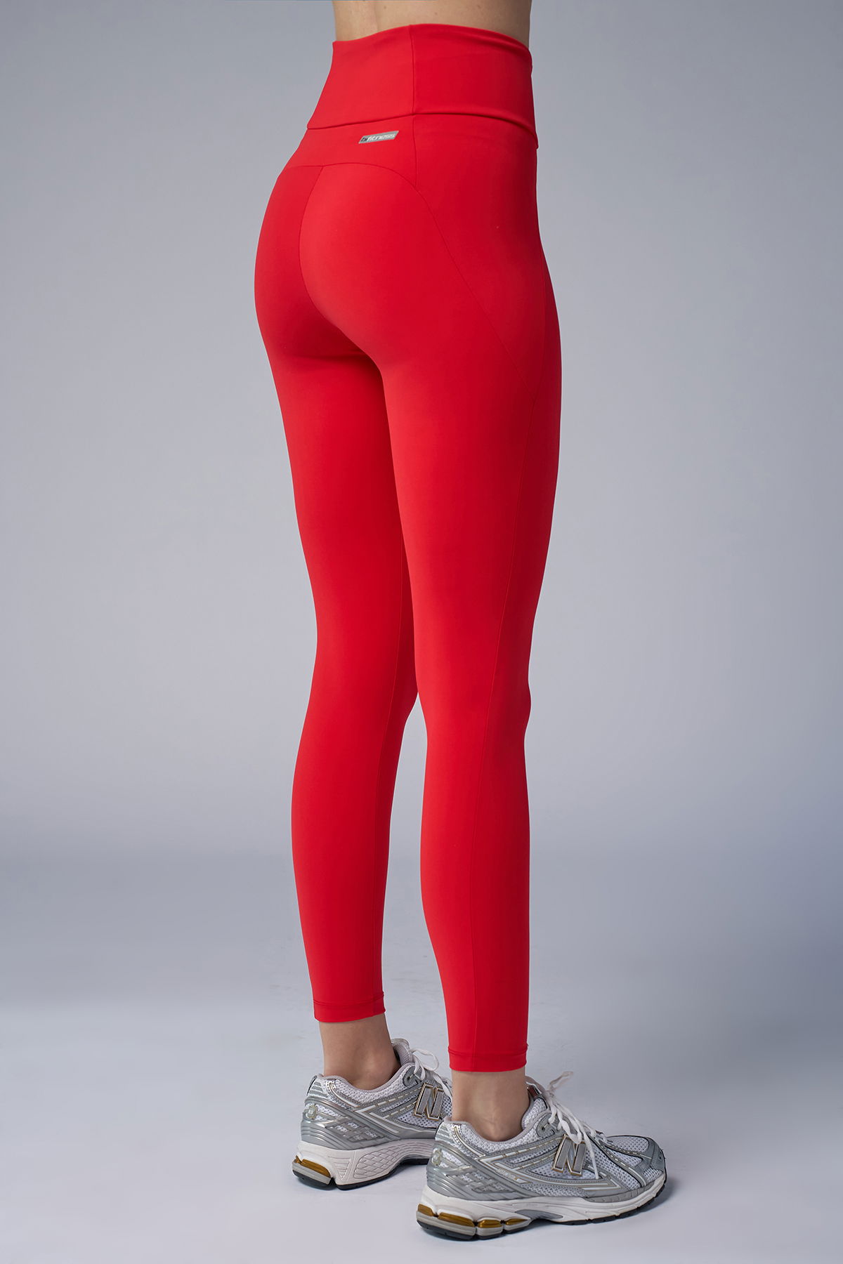 Kadın Kırmızı Yüksek Bel Toparlayıcılı Full Likralı Cepli Sporcu Tayt | 4056 - BİLCEE (1)