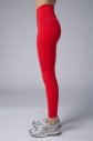 Kadın Kırmızı Yüksek Bel Toparlayıcılı Full Likralı Cepli Sporcu Tayt | 4056 - 5