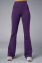 Kadın Koyu Mor Yüksek Bel Flare Pamuklu Pantolon | 9911 - 2