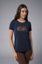 Kadın Lacivert Baskılı Tişört | 4071 - 10