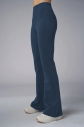 Kadın Lacivert Yüksek Bel Flare Pamuklu Pantolon | 9911 - 6