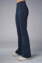 Kadın Lacivert Yüksek Bel Flare Pamuklu Pantolon | 9911 - 2