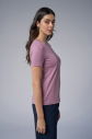Kadın Lila Basic Fırçalı Yumuşak Kumaşlı Tişört | 3976 - 3