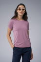 Kadın Lila Basic Fırçalı Yumuşak Kumaşlı Tişört | 3976 - 6