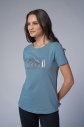 Kadın Mavi Baskılı Tişört | 4071 - 10