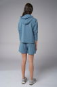 Kadın Mavi İnce Hafif İnce Kumaşlı Sweatshirt | 4168 - 4
