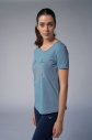 Kadın Mavi Sim Baskılı Tişört | 4178 - 5