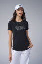 Kadın Siyah Baskılı Tişört | 4071 - 10