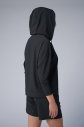 Kadın Siyah İnce Hafif İnce Kumaşlı Sweatshırt | 4168 - 5