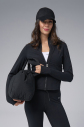 Kadın Siyah Slim Fit Sporcu Ceketi | 4187 - 7