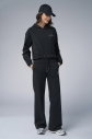 Kadın Siyah Taş Baskılı Sweatshırt Pantolon Takım | 4043 - 2