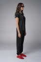 Kadın Siyah Taş Baskılı Tişört | 4079 - 5
