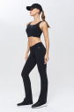 Kadın Siyah Yüksek Bel Flare Yumuşak Dokulu Tayt Pantolon | 9909 - 4