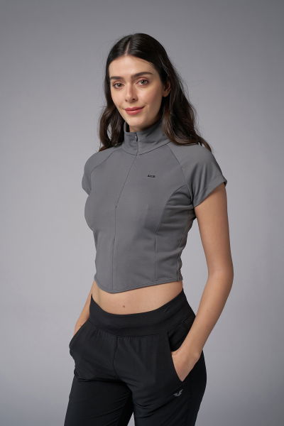 Kadın Stormy Kısa Kollu Yakalı Sörf Body | 4059 