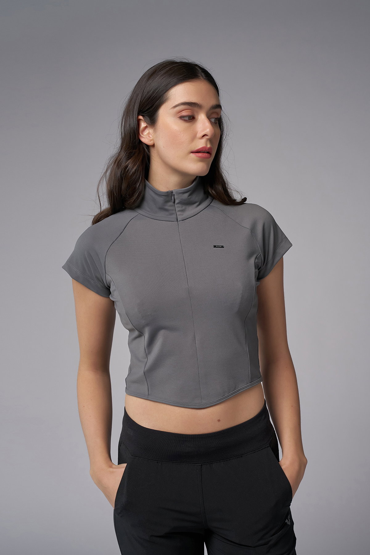 Kadın Stormy Kısa Kollu Yakalı Sörf Body | 4059 - BİLCEE (1)