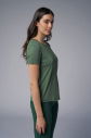 Kadın Yeşil Basic Fırçalı Yumuşak Kumaşlı Tişört | 3976 - 3