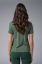 Kadın Yeşil Basic Fırçalı Yumuşak Kumaşlı Tişört | 3976 - 4