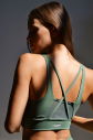 Kadın Yeşil Hafif Destekli Sporcu Sütyen Bra | 9777 - 1