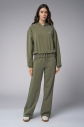 Kadın Yeşil Taş Baskılı Sweatshırt Pantolon Takım | 4043 - 2