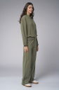 Kadın Yeşil Taş Baskılı Sweatshırt Pantolon Takım | 4043 - 8