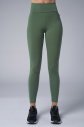 Kadın Yeşil Yüksek Bel Toparlayıcılı Full Likralı Cepli Sporcu Tayt | 4056 - 1