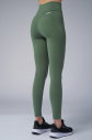 Kadın Yeşil Yüksek Bel Toparlayıcılı Full Likralı Cepli Sporcu Tayt | 4056 - 3