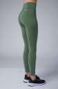 Kadın Yeşil Yüksek Bel Toparlayıcılı Full Likralı Cepli Sporcu Tayt | 4056 - 4